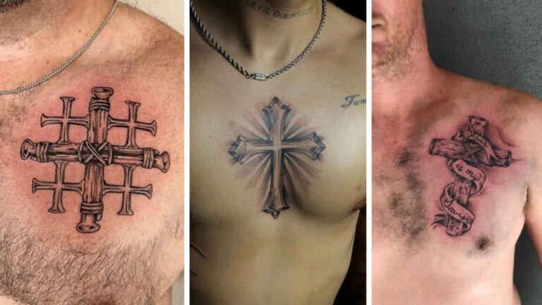 15 Cross Chest Tattoos That Balance Faith and Fashion Perfectly