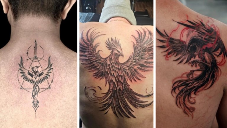 17 Phoenix Back Tattoos for Men Rising to the Next Level