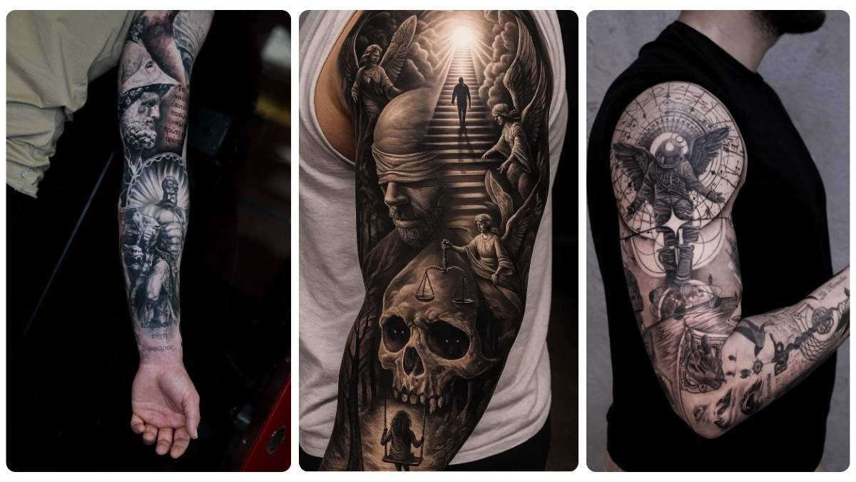 18 Black & Grey Sleeve Tattoos That Hit Different in 2026
