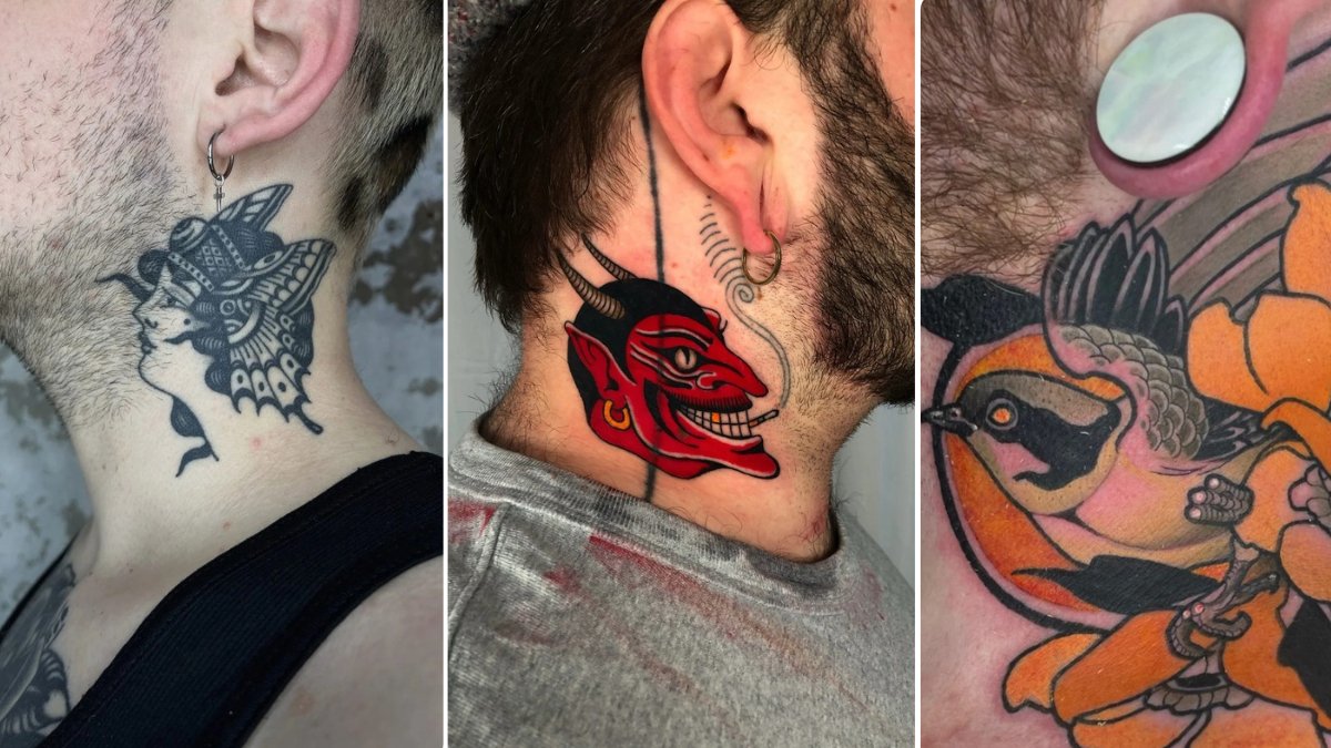 19 Neck Tatoos Ideas for Men Who Fully Committed to the Life
