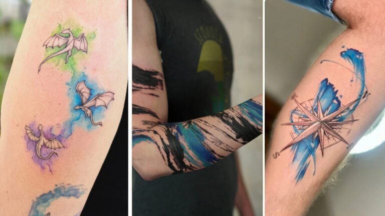 20 Watercolour Tattoos For Men That Break Every Rule Beautifully
