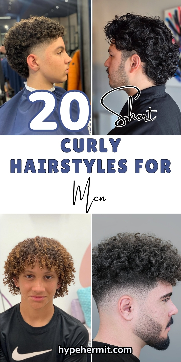 21 Short Curly Hairstyles for Men