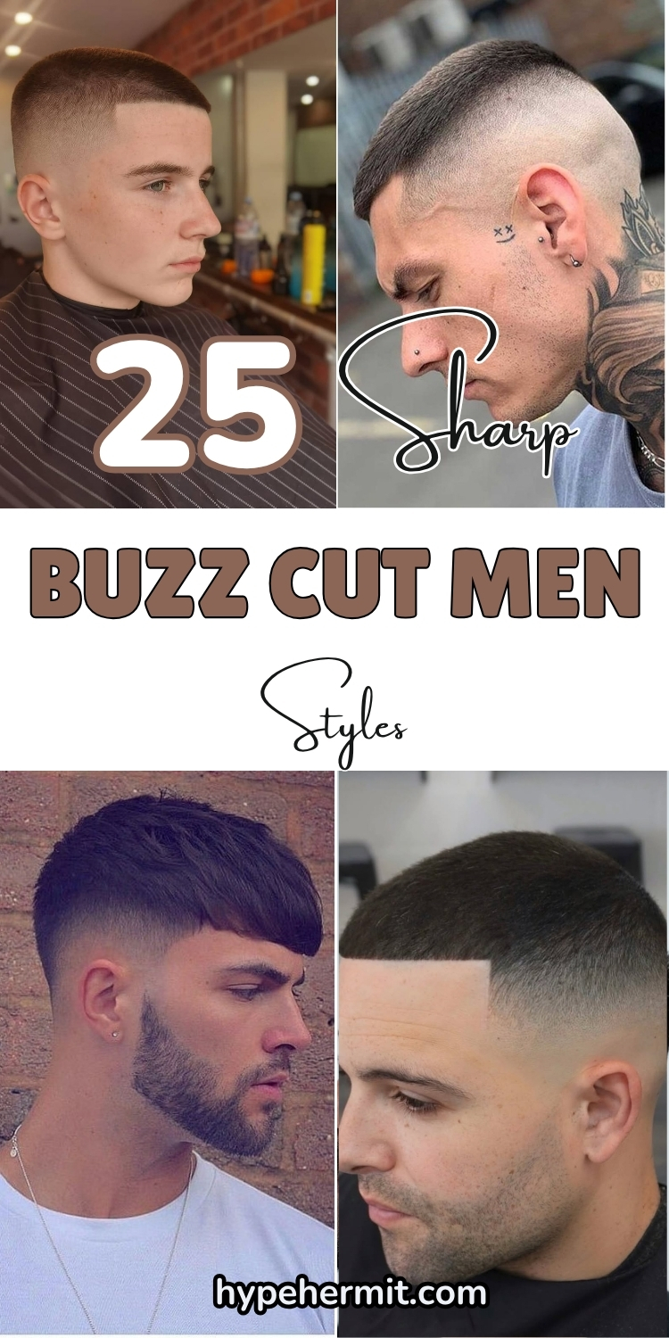 25 Sharp Buzz Cut Men Styles