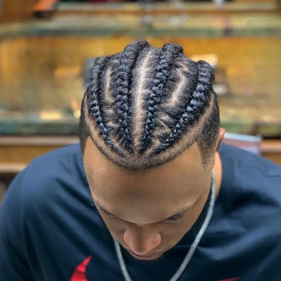 Angled and Curved Cornrows