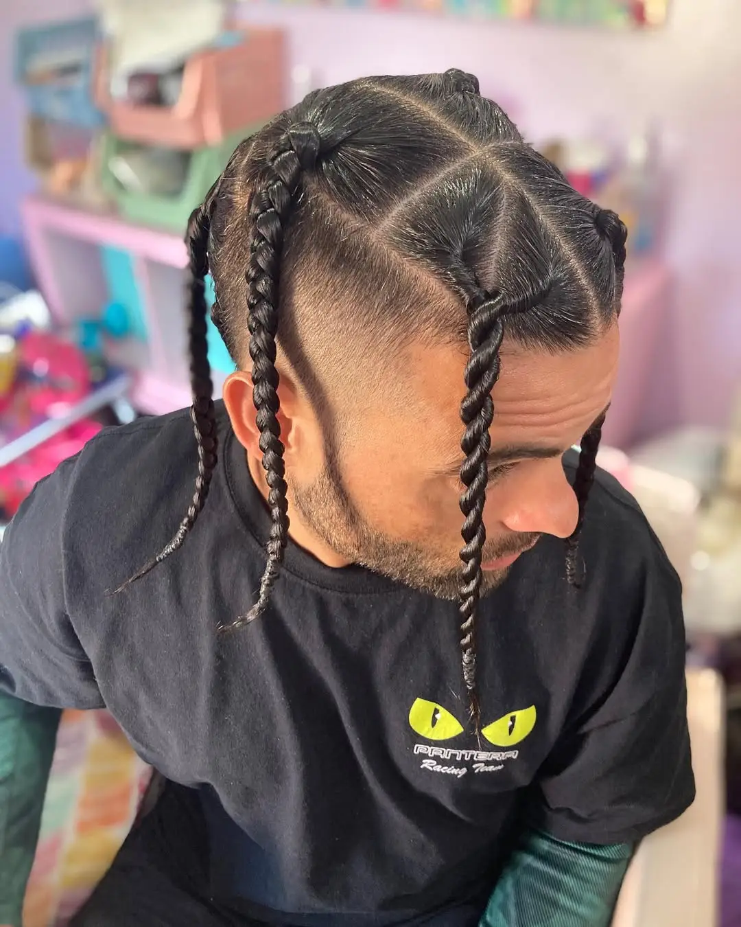 Angular Top Twists with Faded Sides