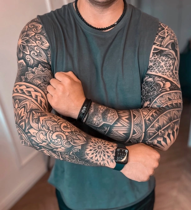 Bold Tribal Bands And Intricate Mandala Armor