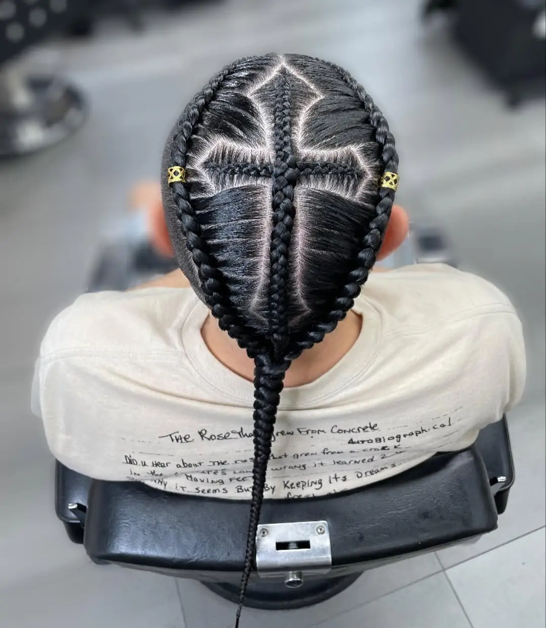 Braided Cross & Ponytail
