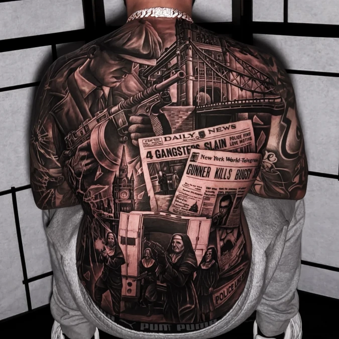 Cinematic Noir And Vintage Newspaper Montage