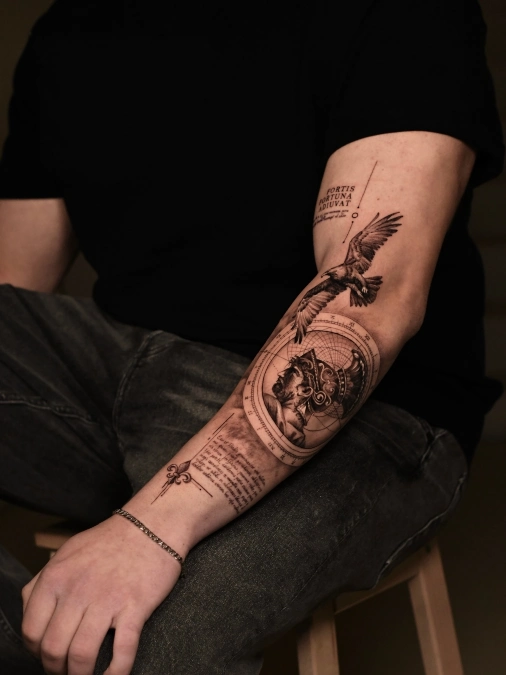 Classical Typography And Structured Portraiture