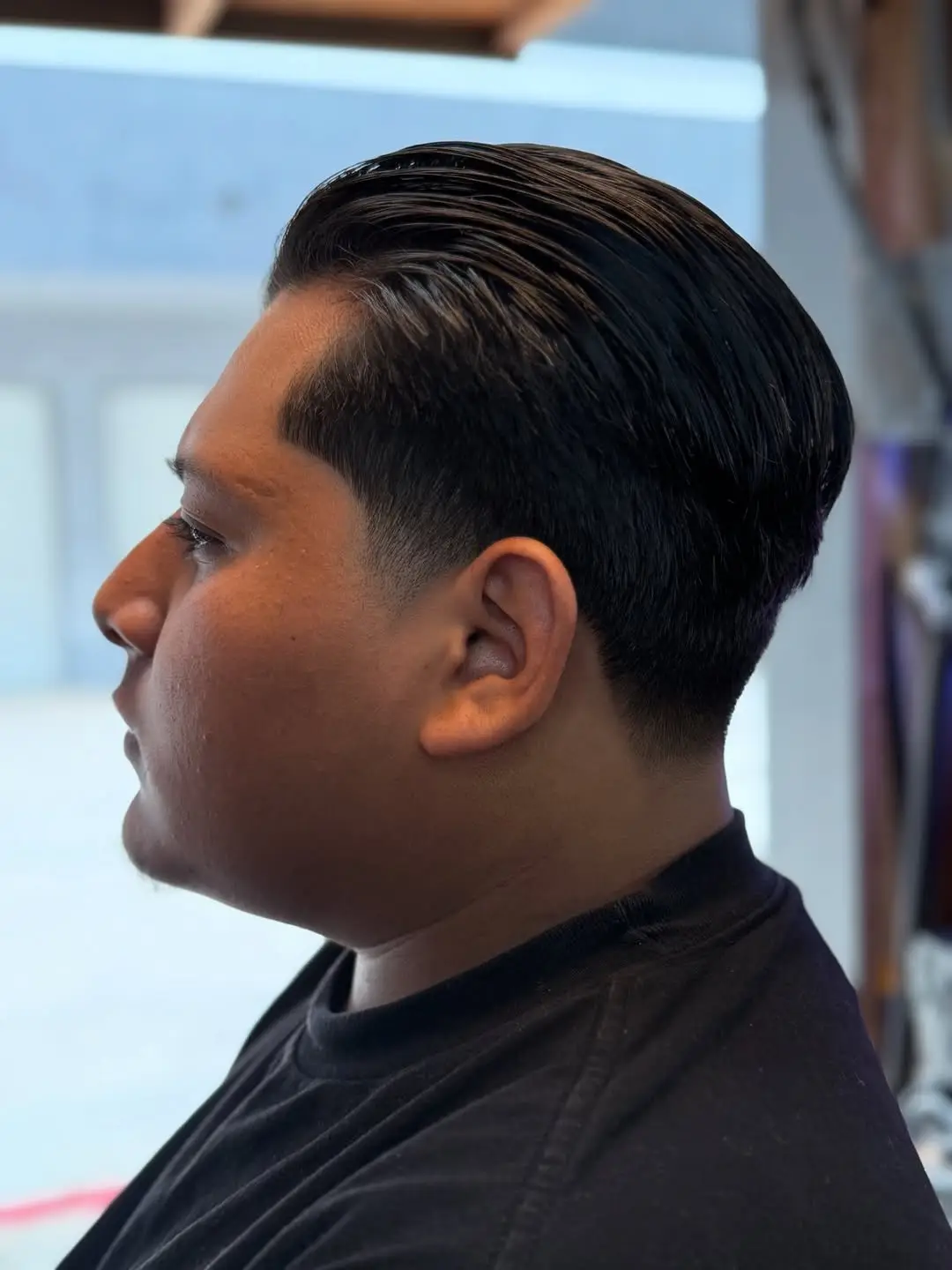 Executive Wet Look Slicked Back