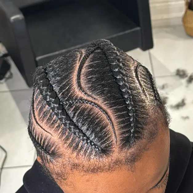 Flowing Patterned Cornrows