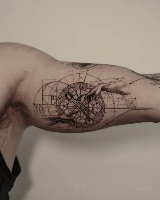 Geometric Blueprint Gallery Wall
