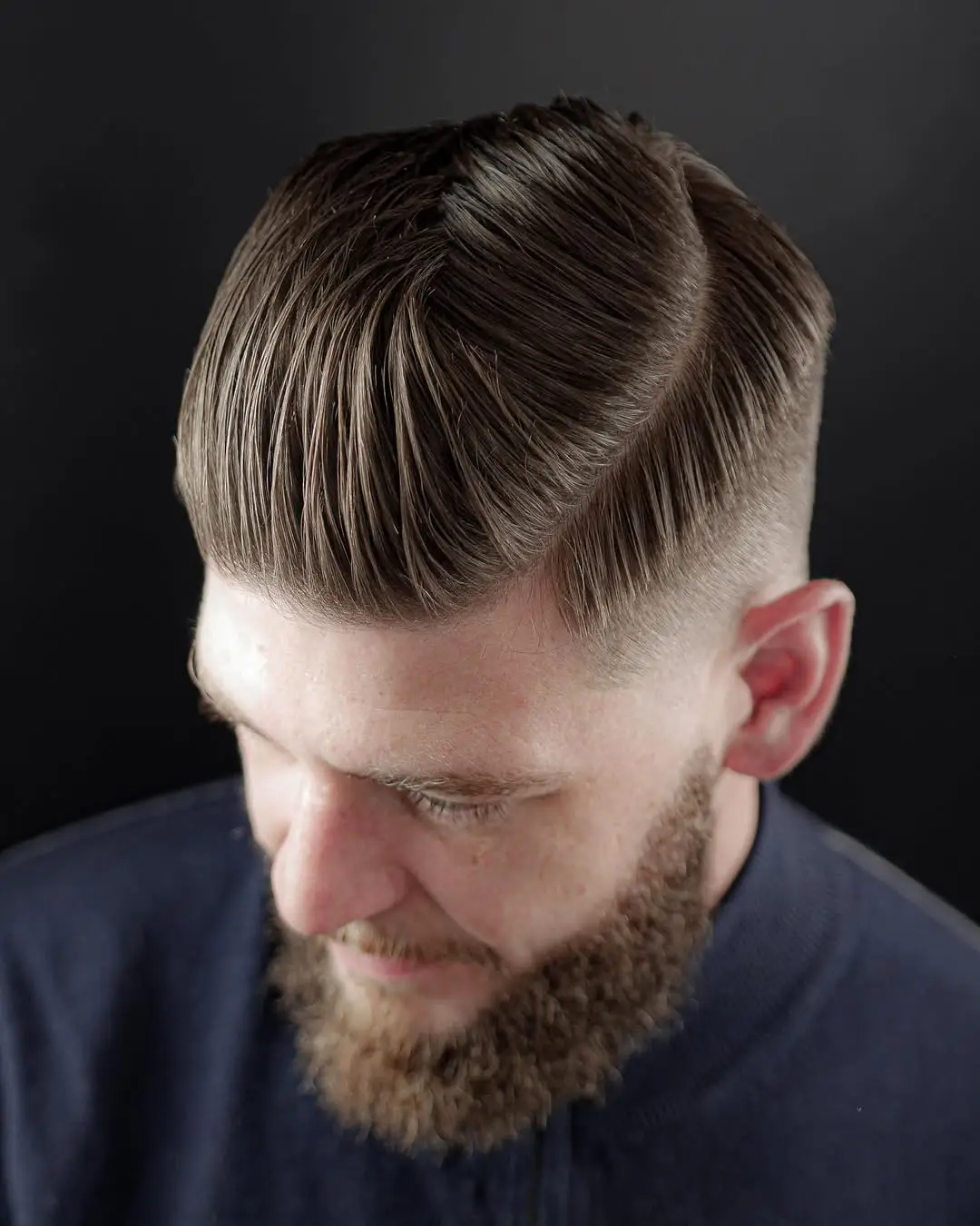 Hard Part Slicked Back Style