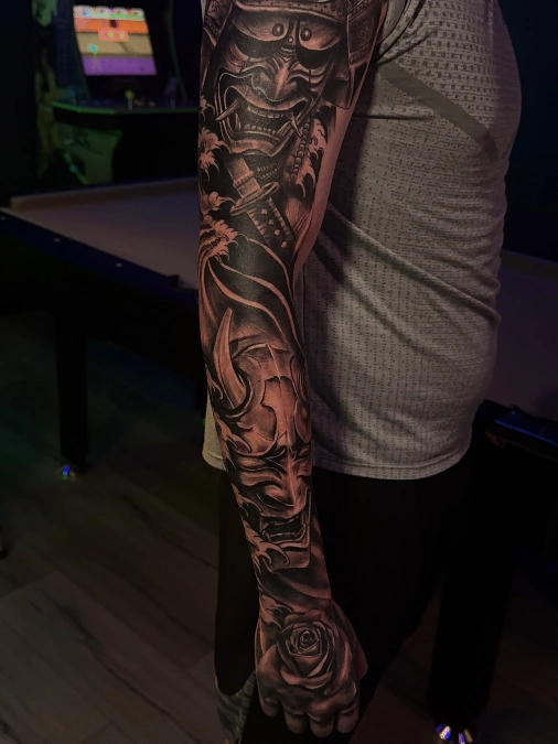 Heavy Blackwork Japanese Masks