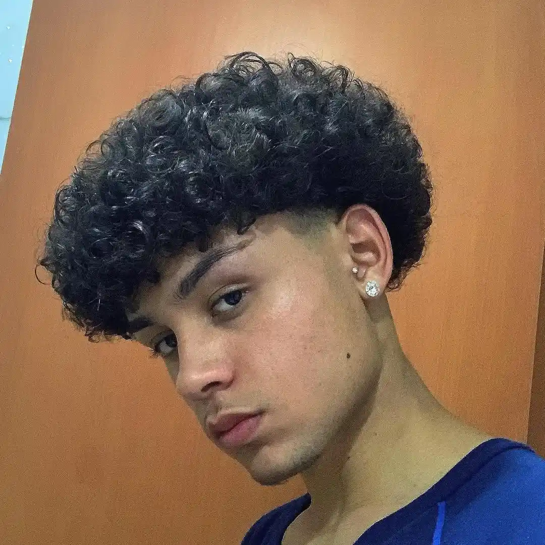 High Volume Curly Top with Shadow Fade
