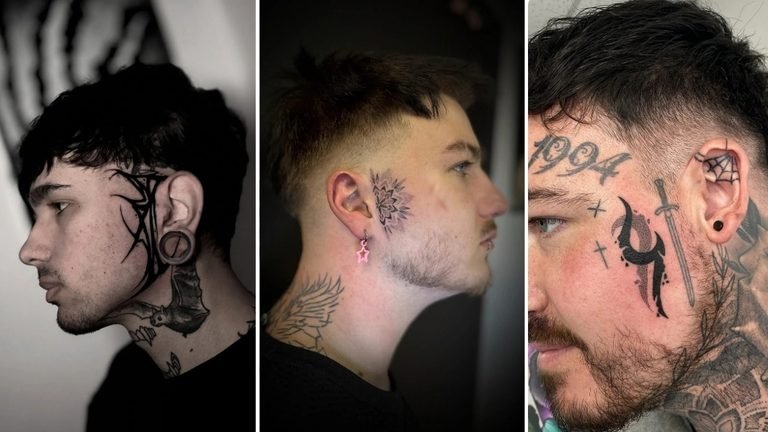 18 Face tattoos Ideas for Men Bold Statement for Fearless
