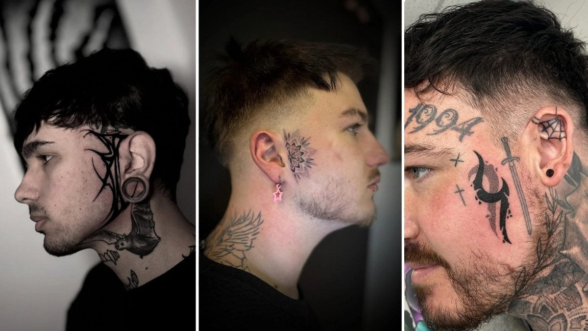 18 Face tattoos Ideas for Men Bold Statement for Fearless
