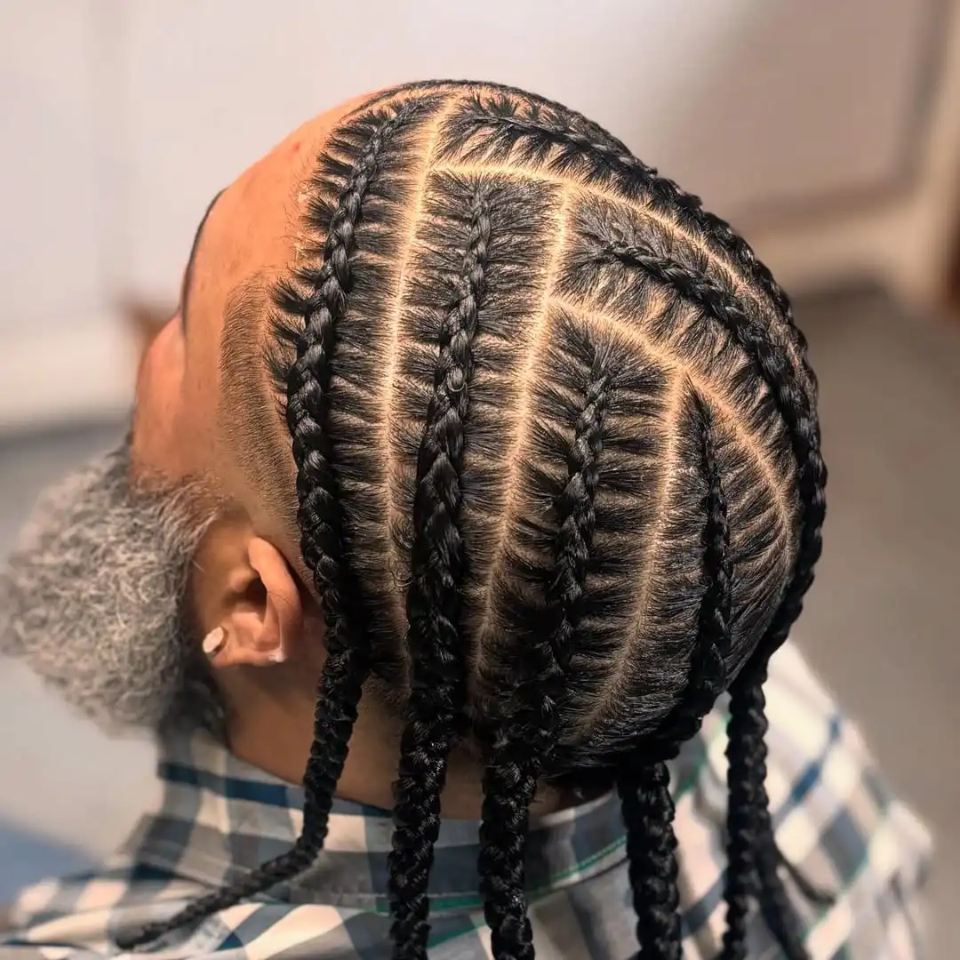 Intersecting Cornrows with Free-Hanging Ends