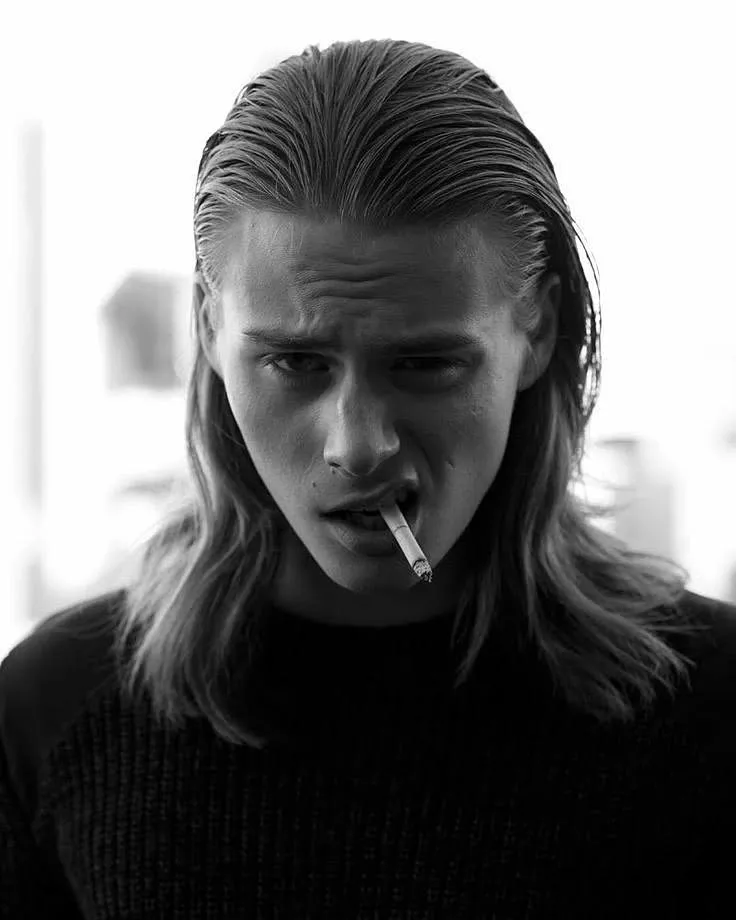 Long Slicked Back Hairstyle