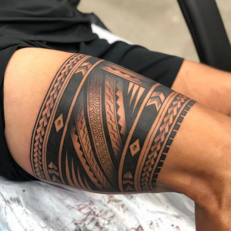 Massive Tribal Leg Wrap
