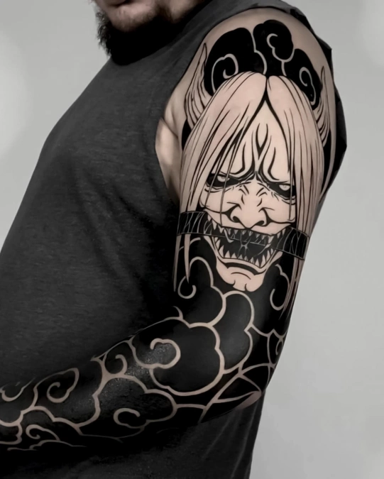 Menacing Mask And Heavy Cloud Sleeve