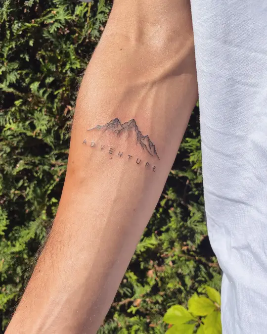 Minimalist Mountain Landscape