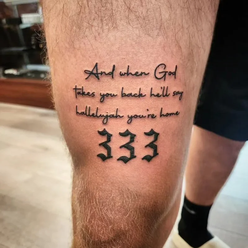 Mixed Typography Quote and Numbers
