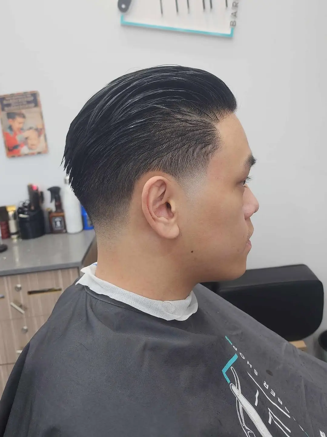Modern Slicked Back Undercut