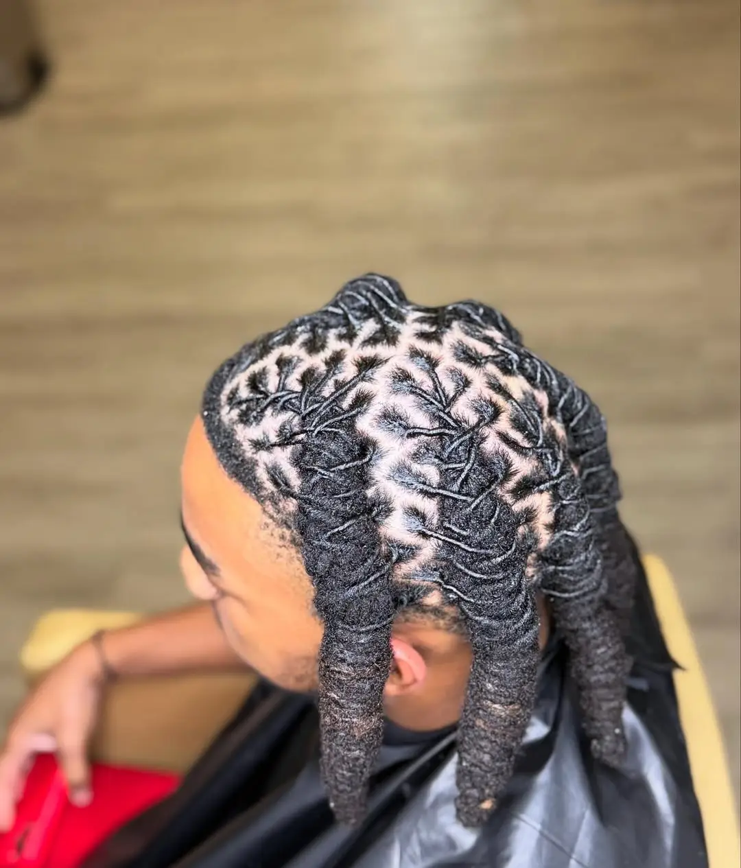 Palm-Rolled Textured Locs