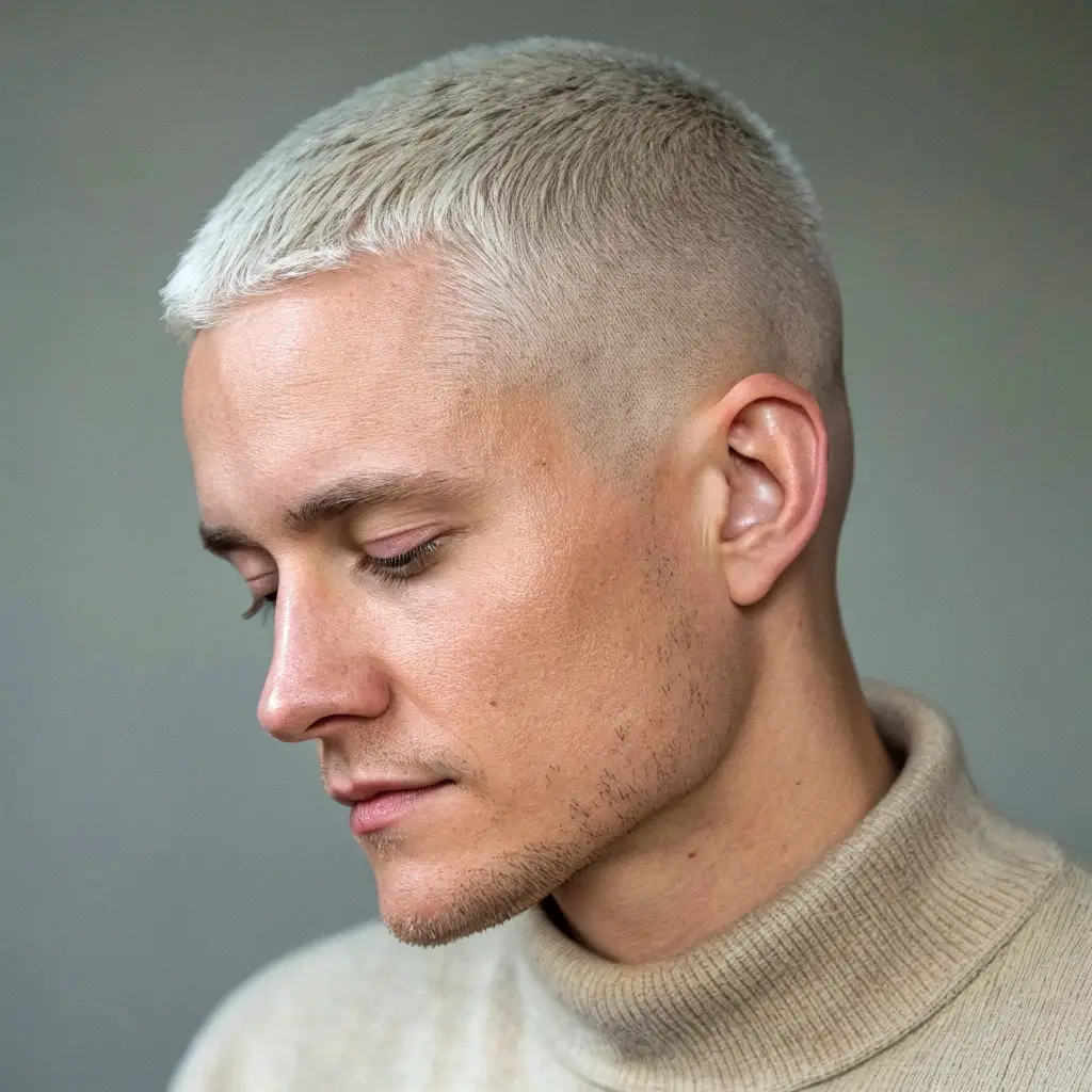 Platinum Buzz with High Fade