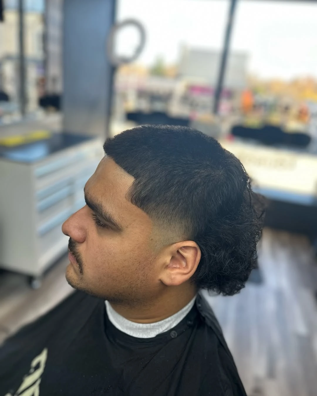 Professional Faded Skullet with Natural Waves