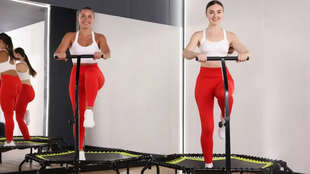 Rebounding On A Mini Trampoline