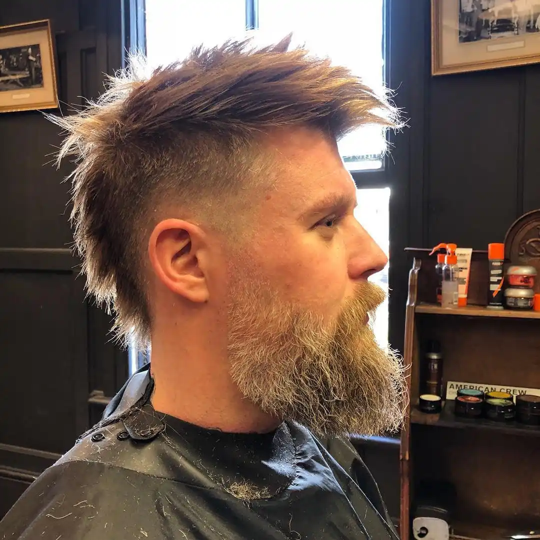Rugged Blonde Faux Hawk