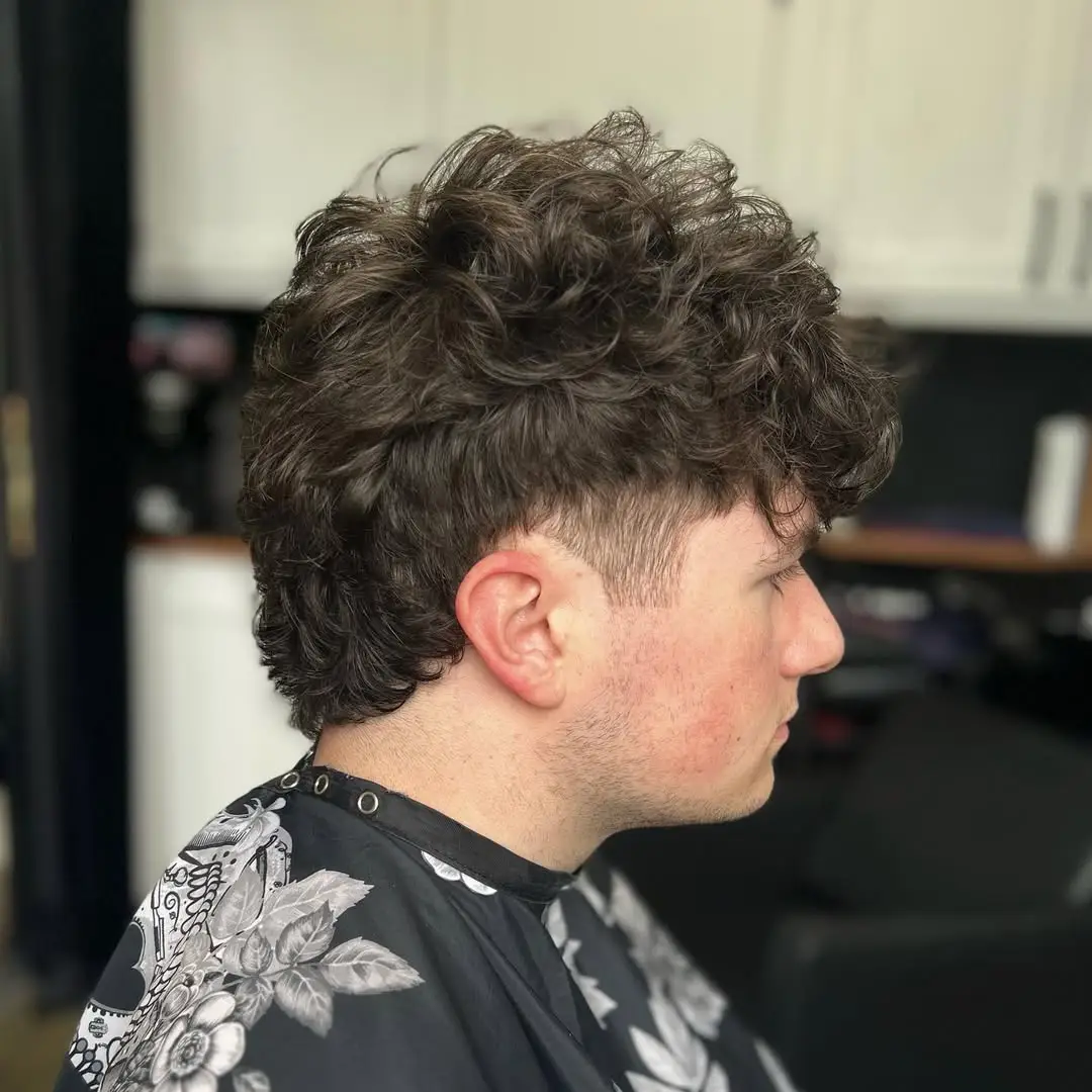 Shaggy Curly Mullet