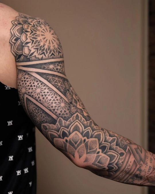 Sharp Chevron Skin Breaks and Plush Mandalas