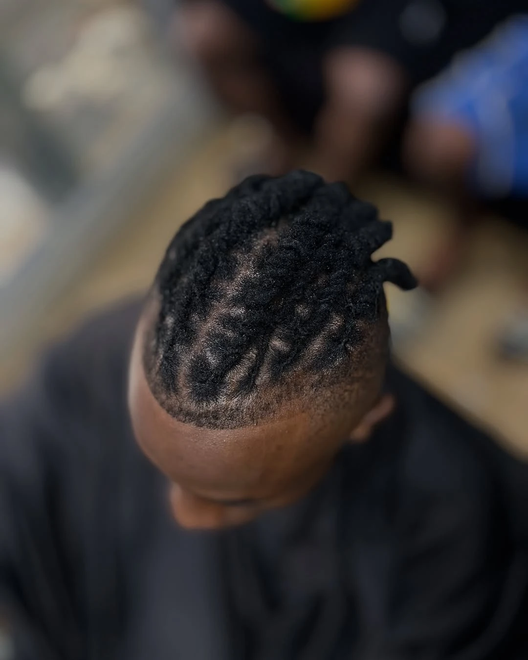 Short Locs with Faded Sides