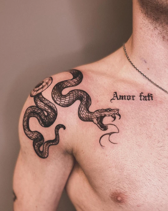 Slithering Serpent Collarbone Wrap