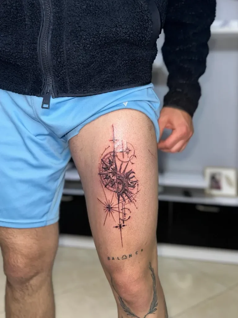 Split Fine Line Celestial Compass