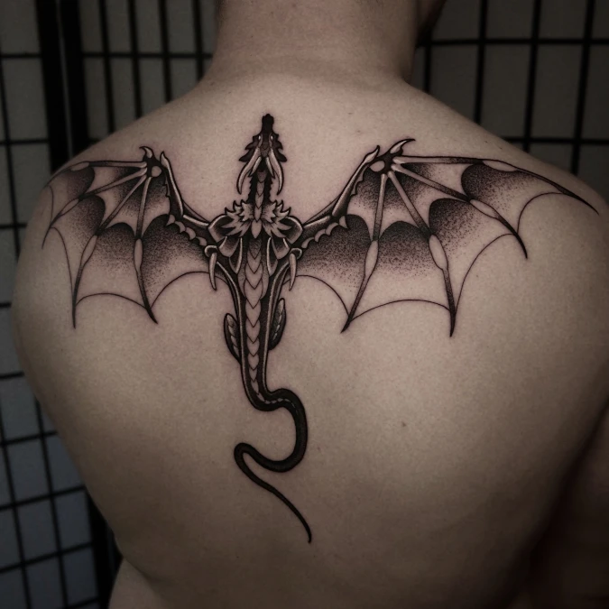 Stippled Gothic Wing Canopy