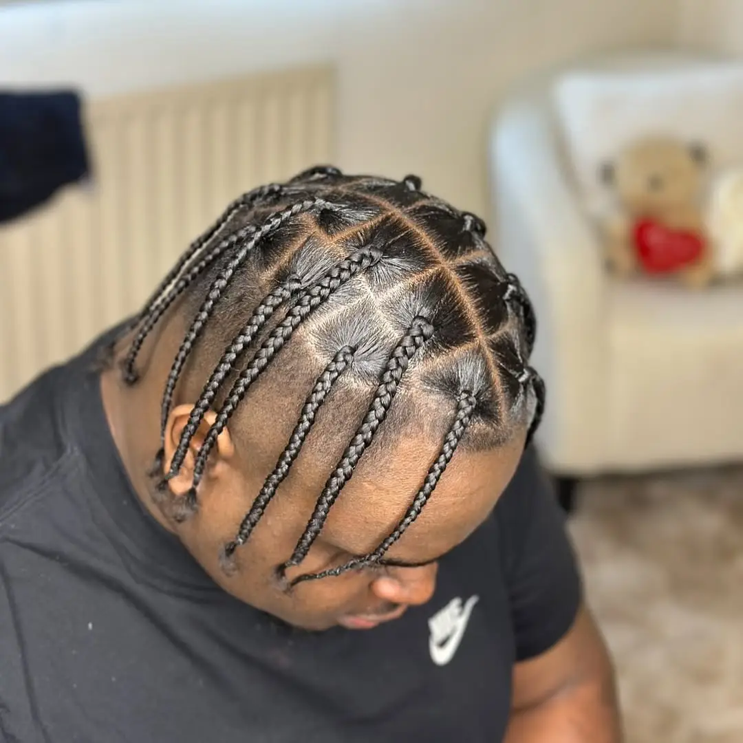 Structured Box Braids