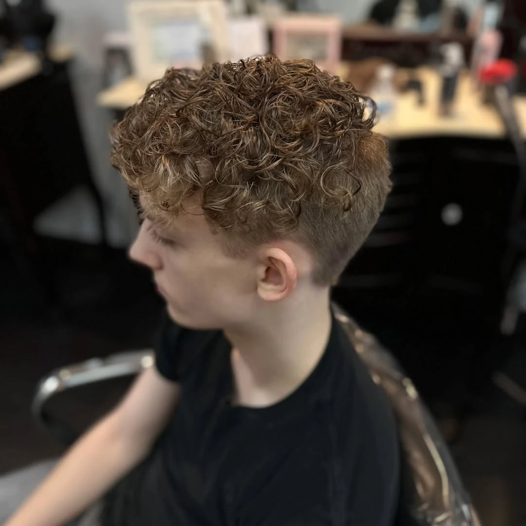 Textured Crop with Defined Ginger Curls
