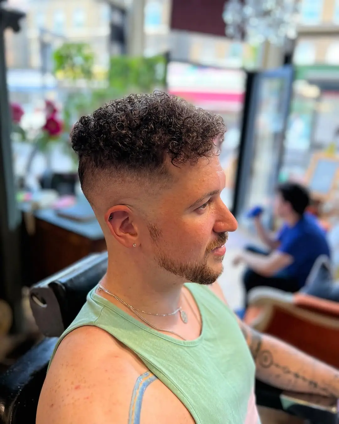 Textured Crop with High Skin Fade