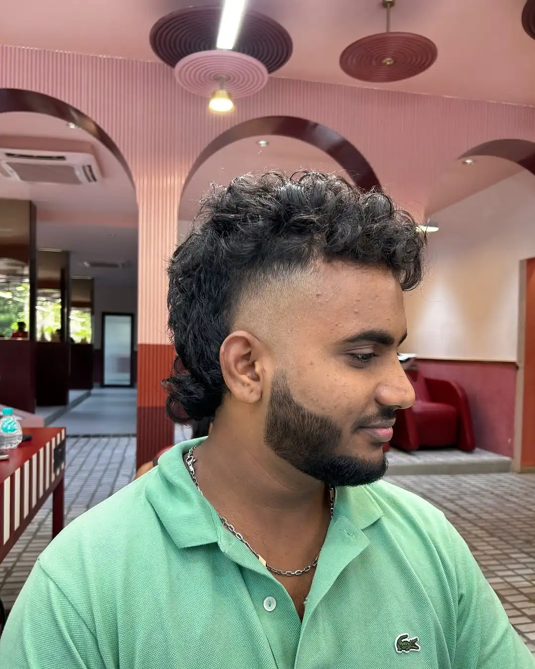 Textured Mullet with High Skin Fade