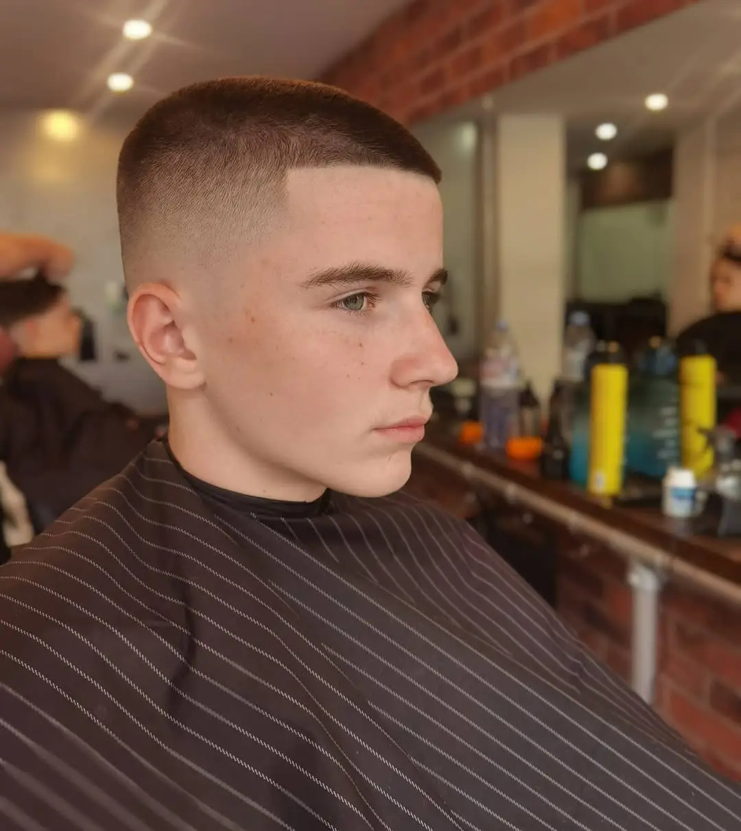 The Classic Buzz Cut with High Fade