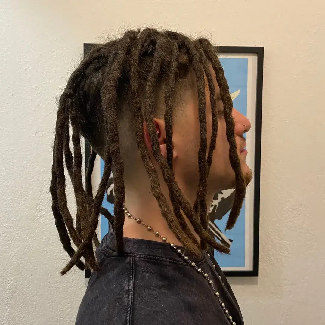 The Tapered Sides with Medium Length Locs