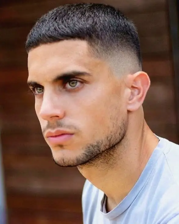 The Textured French Crop with Taper Fade