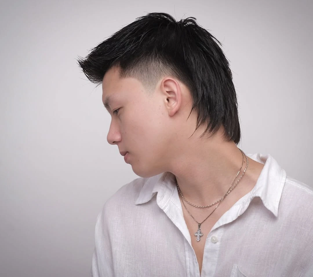 Tousled Long Faux Hawk