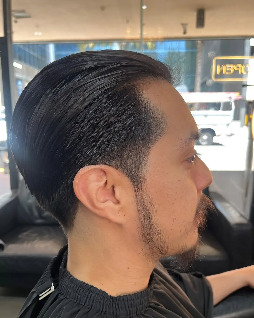 Ultra Sleek Wet Look Slicked Back