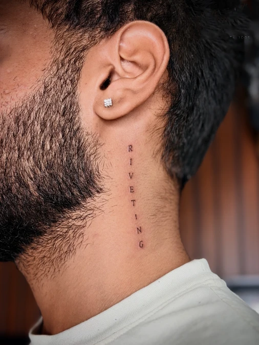 Vertical Script Neck Placement