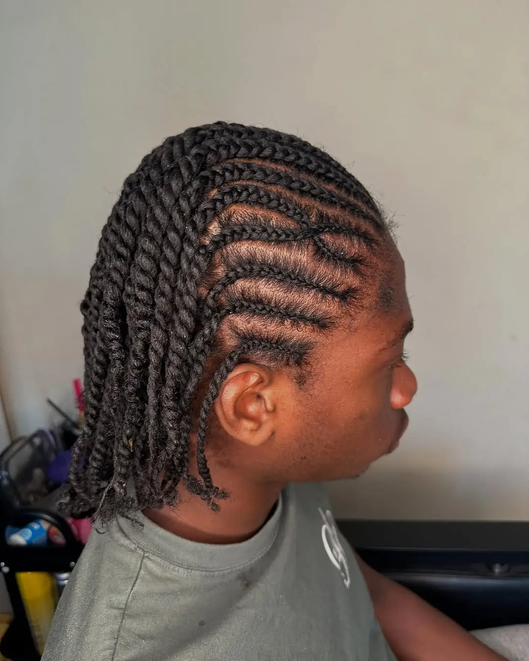 Wavy Cornrow Twists